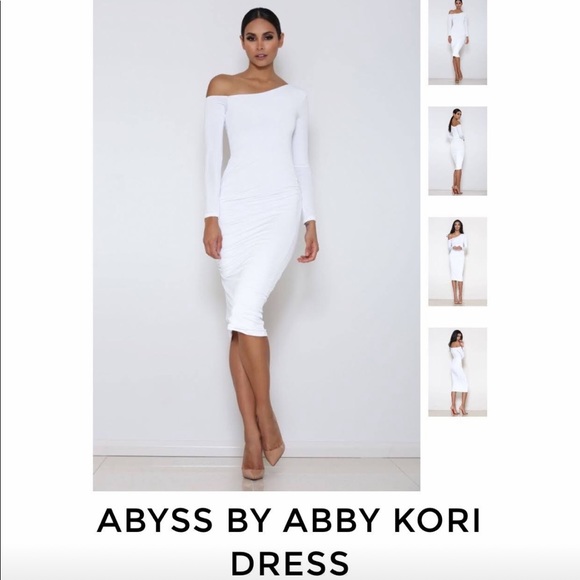 NWT ABYSS by Abby Kori in White midi dress size XS - Picture 1 of 4